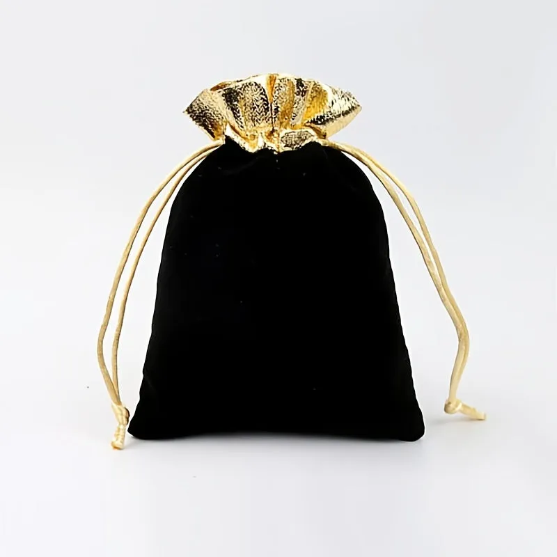 10pcs Velvet Drawstring Gift Bag Wedding Candy Jewelry Pouch