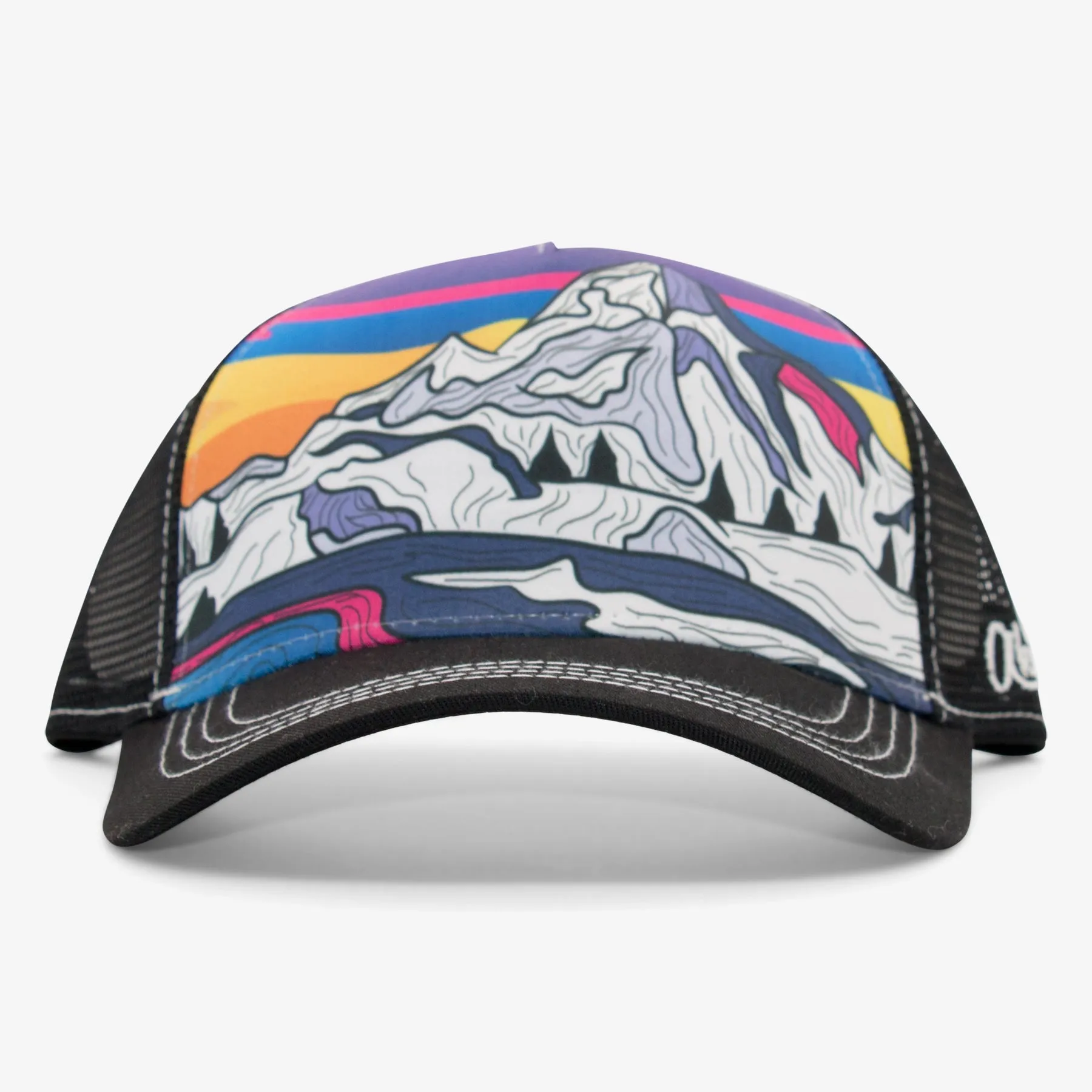 Abstract Winter Mountain Women's Low Pro Trucker Hat