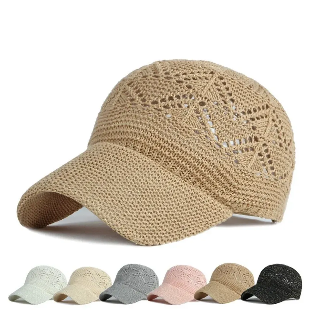 Adjustable Snapback Hat for Women | Summer Knit Hats