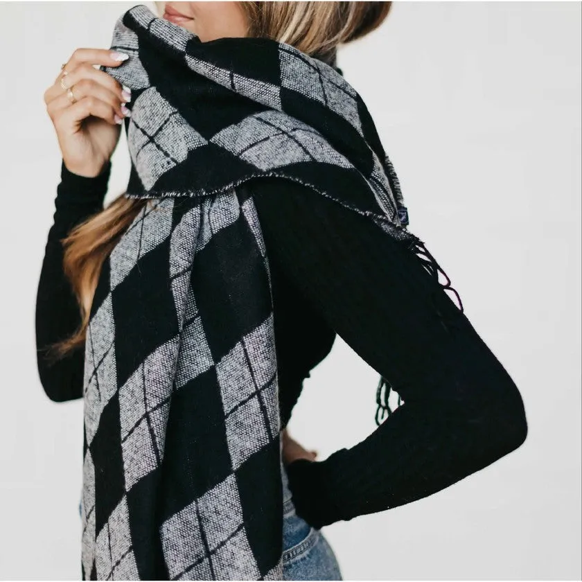 Argyle Plaid Scarf