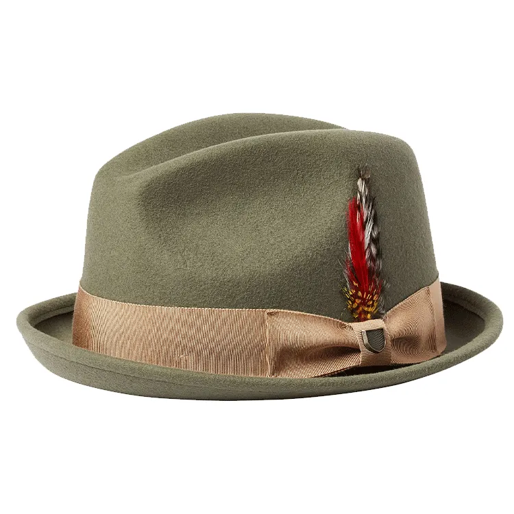 Brixton Gain Fedora - Olive Surplus/Sand