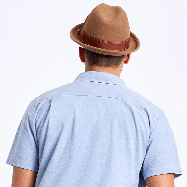 Brixton Gain Fedora - Washed Copper