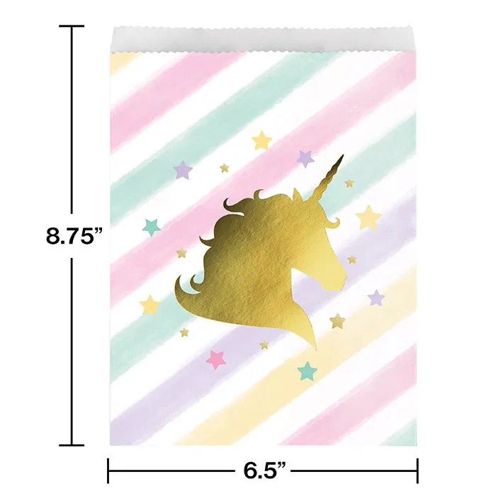 Bulk Sparkle Unicorn Treat Bags (120 per Case)