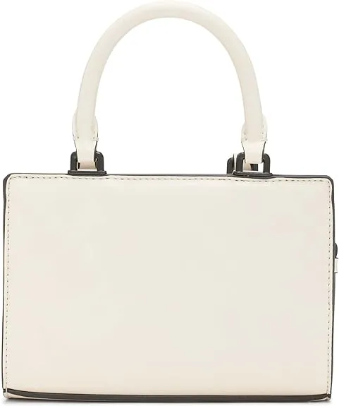 Calvin Klein Astrid Mini 3-Compartment Organization Shoulder Bag white/black