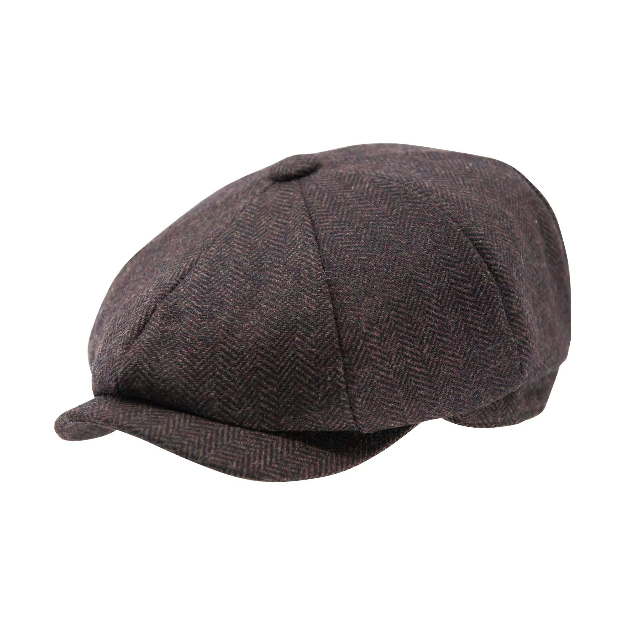 Carlyle Herringbone Newsboy Cap