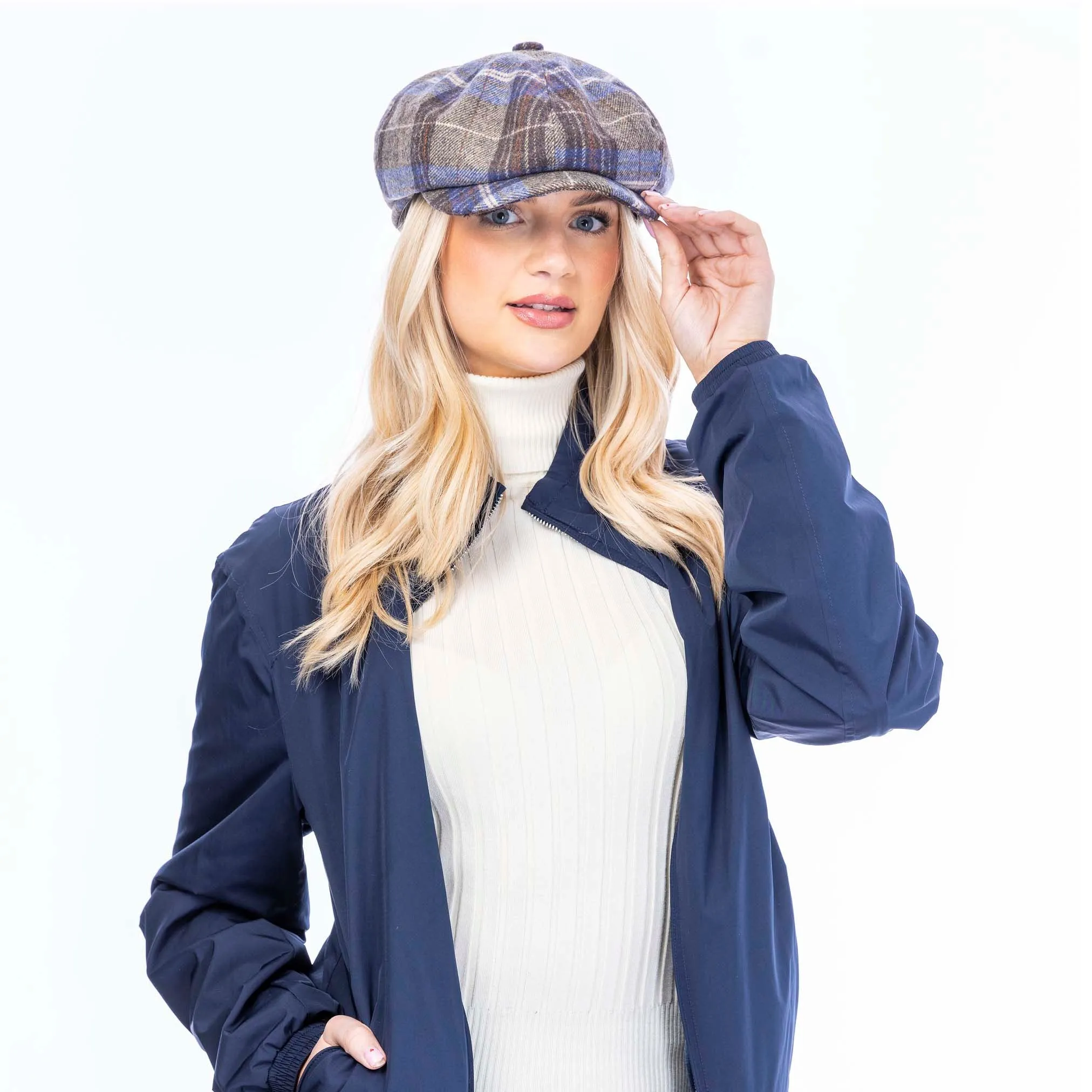 Carlyle Tartan Newsboy Cap