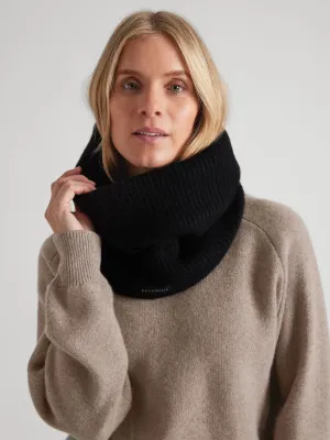 Cashmere snood "Erika" - black