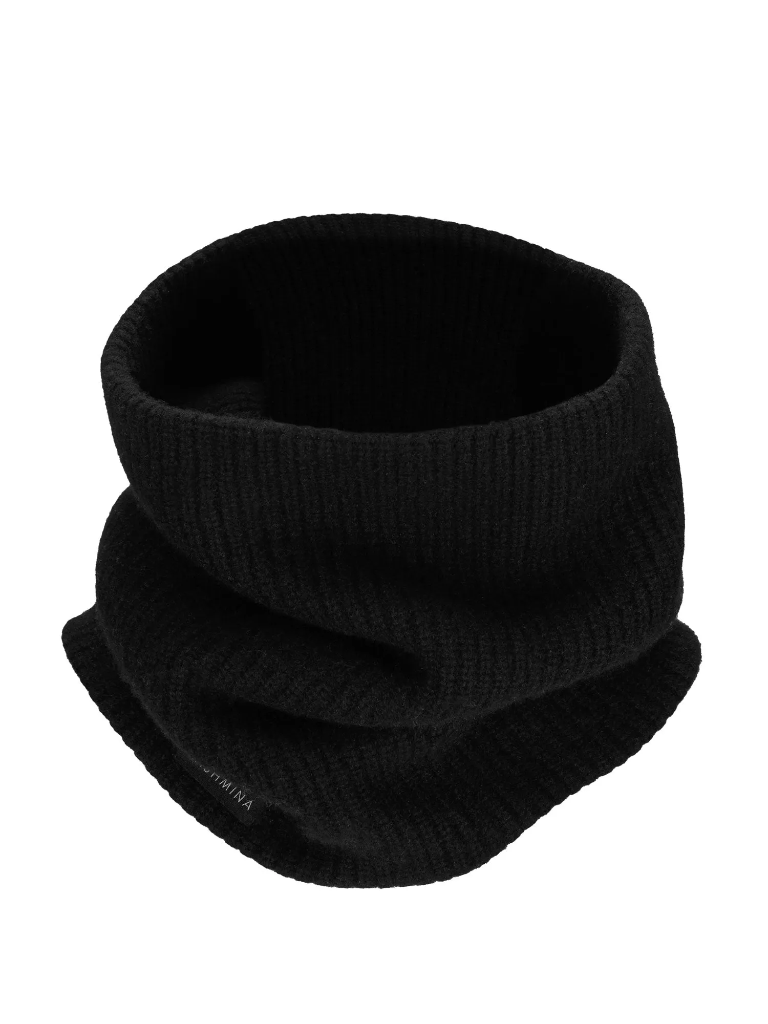 Cashmere snood "Erika" - black