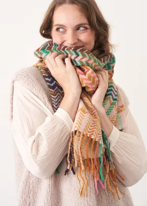 CHERISH CHEVRON SCARF - YELLOW