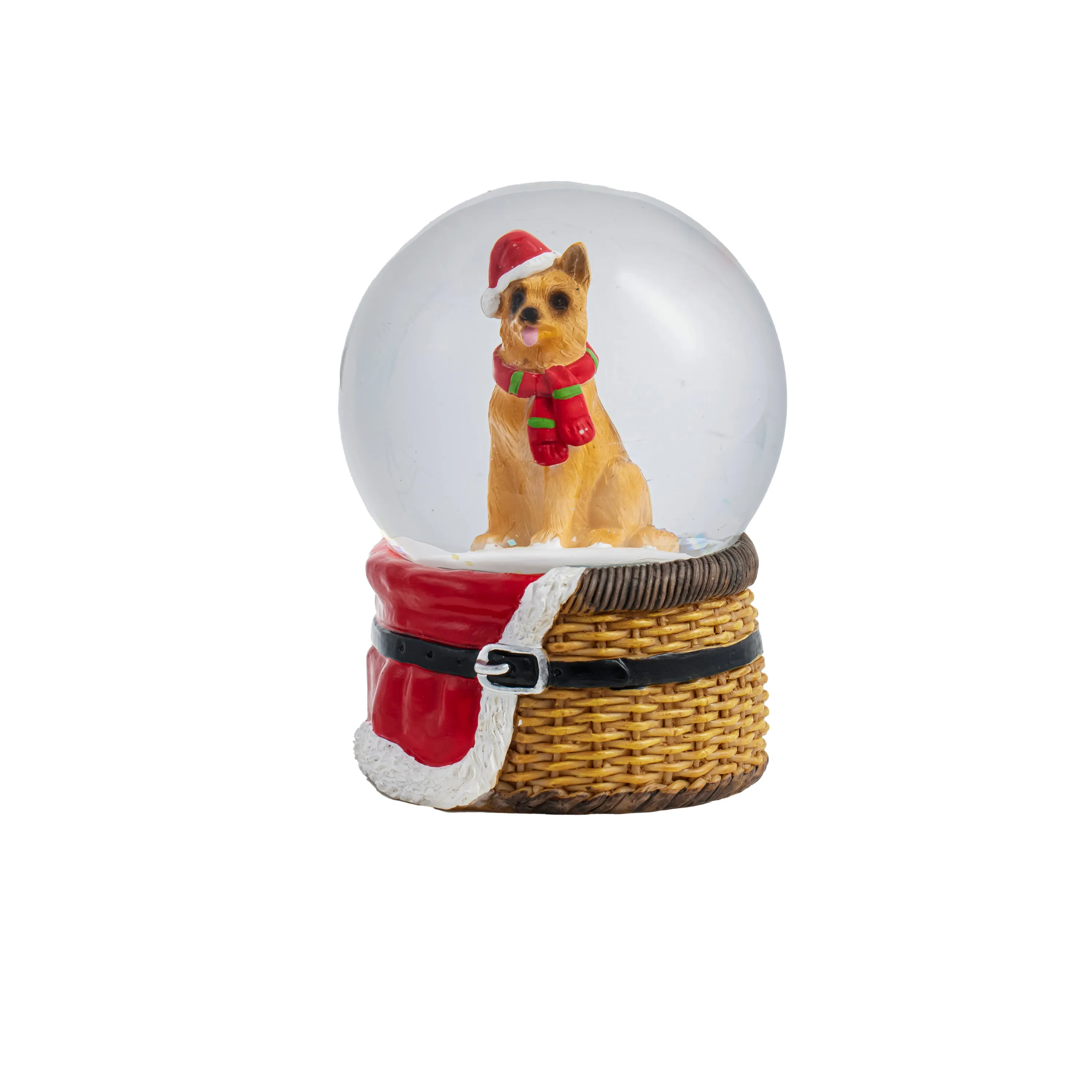 Christmas Dog Water Globe