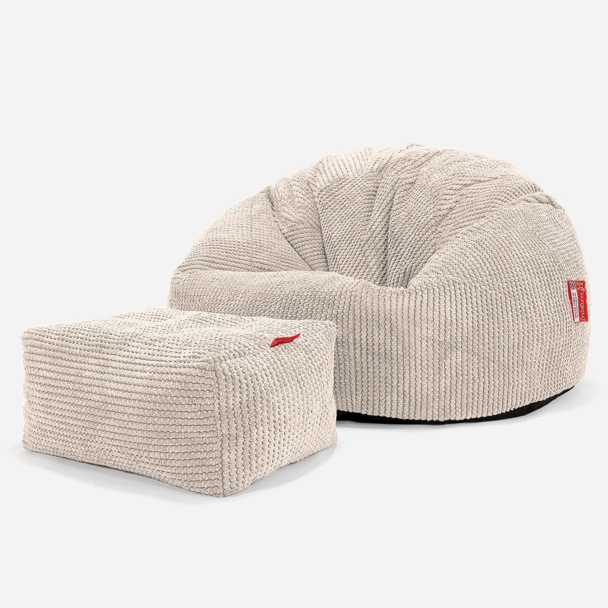 Classic Bean Bag Chair - Pom Pom Ivory