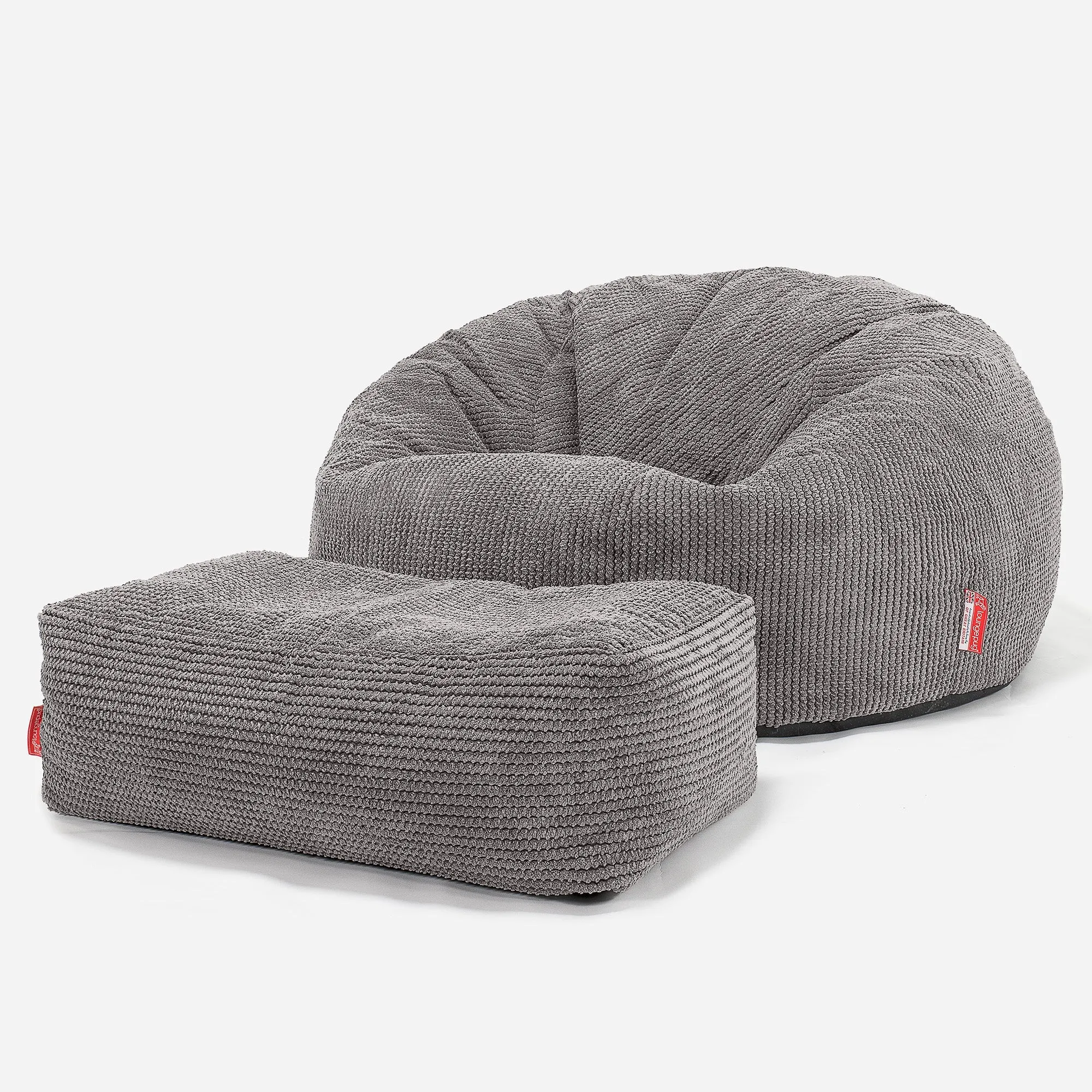 Classic Sofa Bean Bag - Pom Pom Charcoal Grey