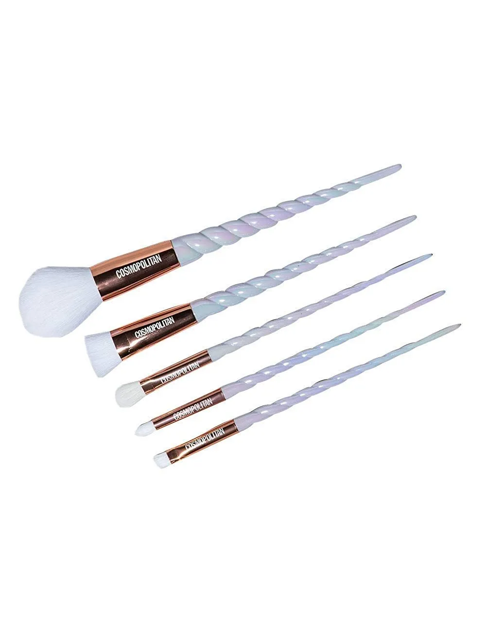 Cosmopolitan Unicorn Handle Makeup Brush Set (5 Brushes)