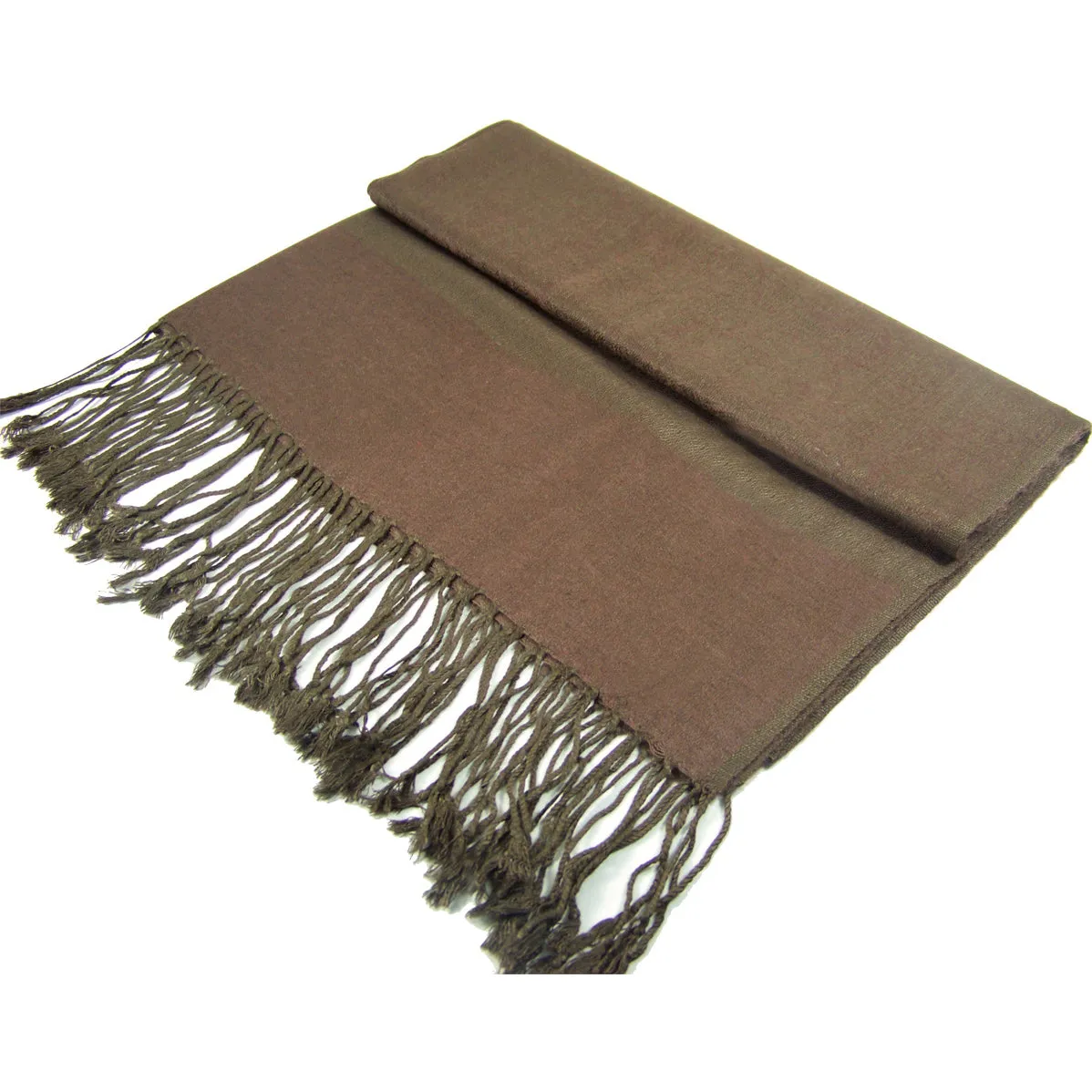 Dark Olive Paisley Pashmina Scarves