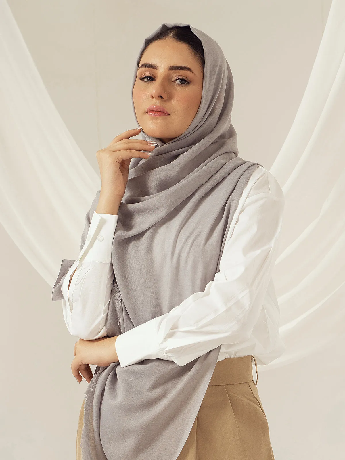 Eco-Luxe Scarves & Hijabs - Ash