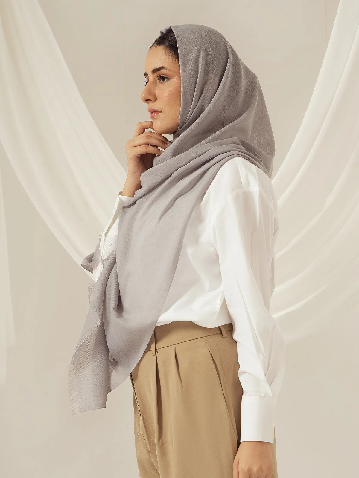 Eco-Luxe Scarves & Hijabs - Ash