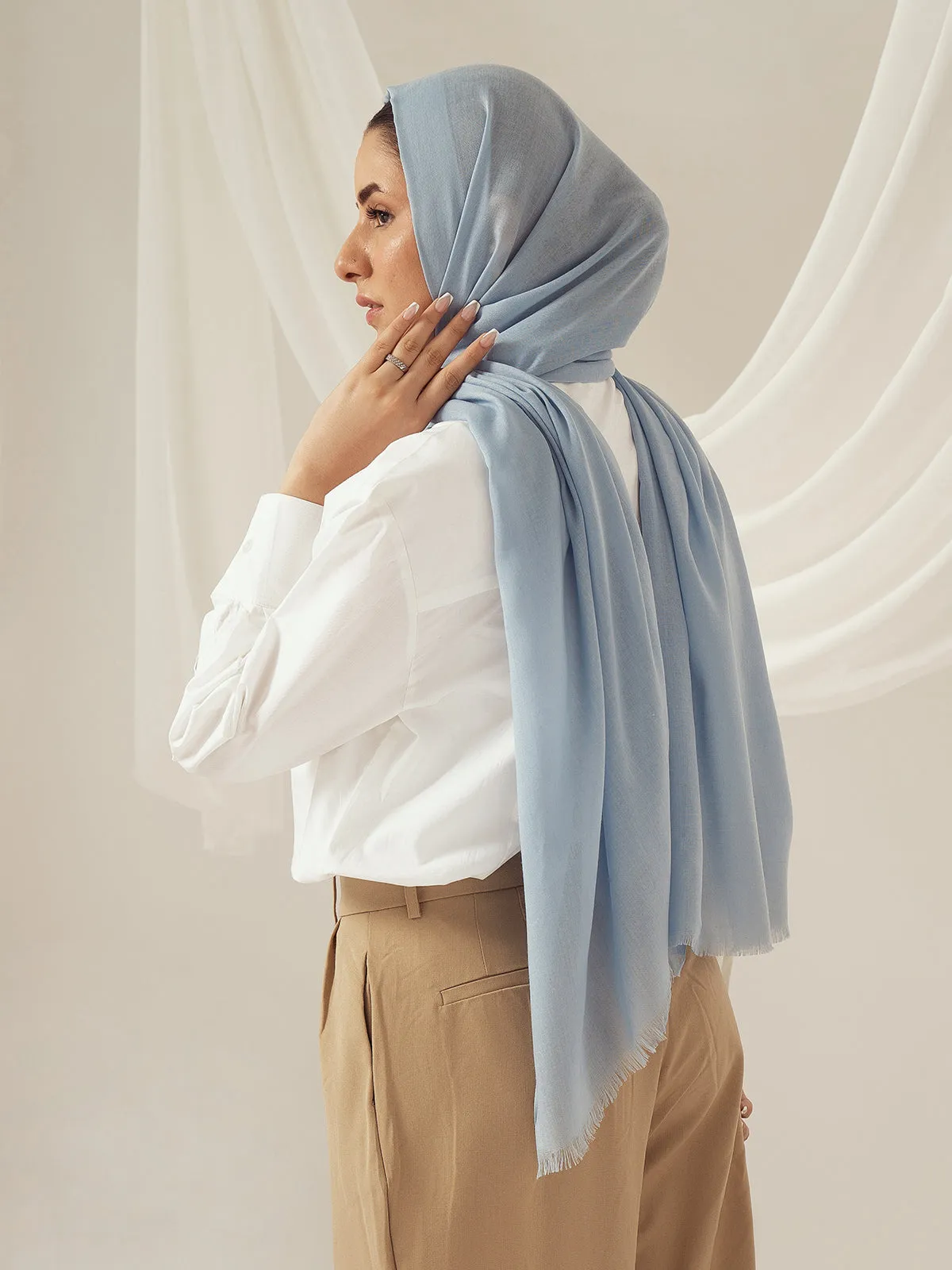 Eco-Luxe Scarves & Hijabs - Sky