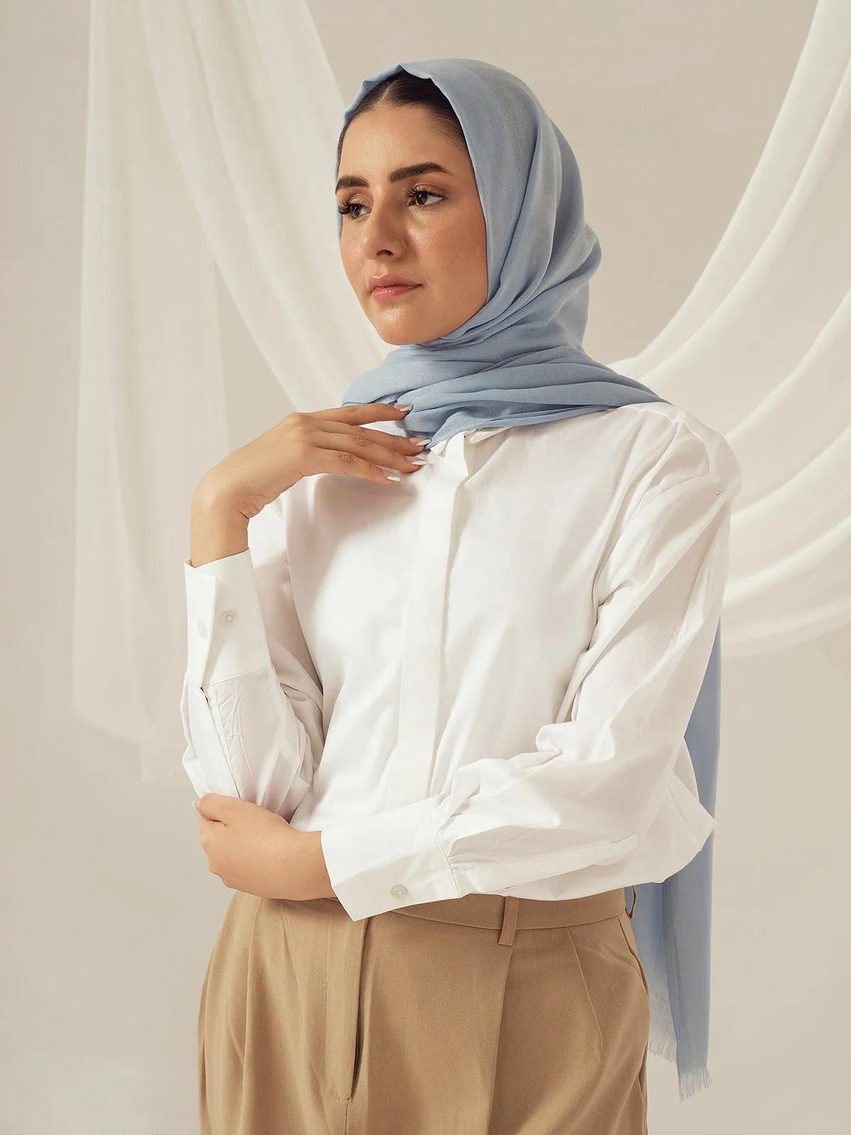 Eco-Luxe Scarves & Hijabs - Sky