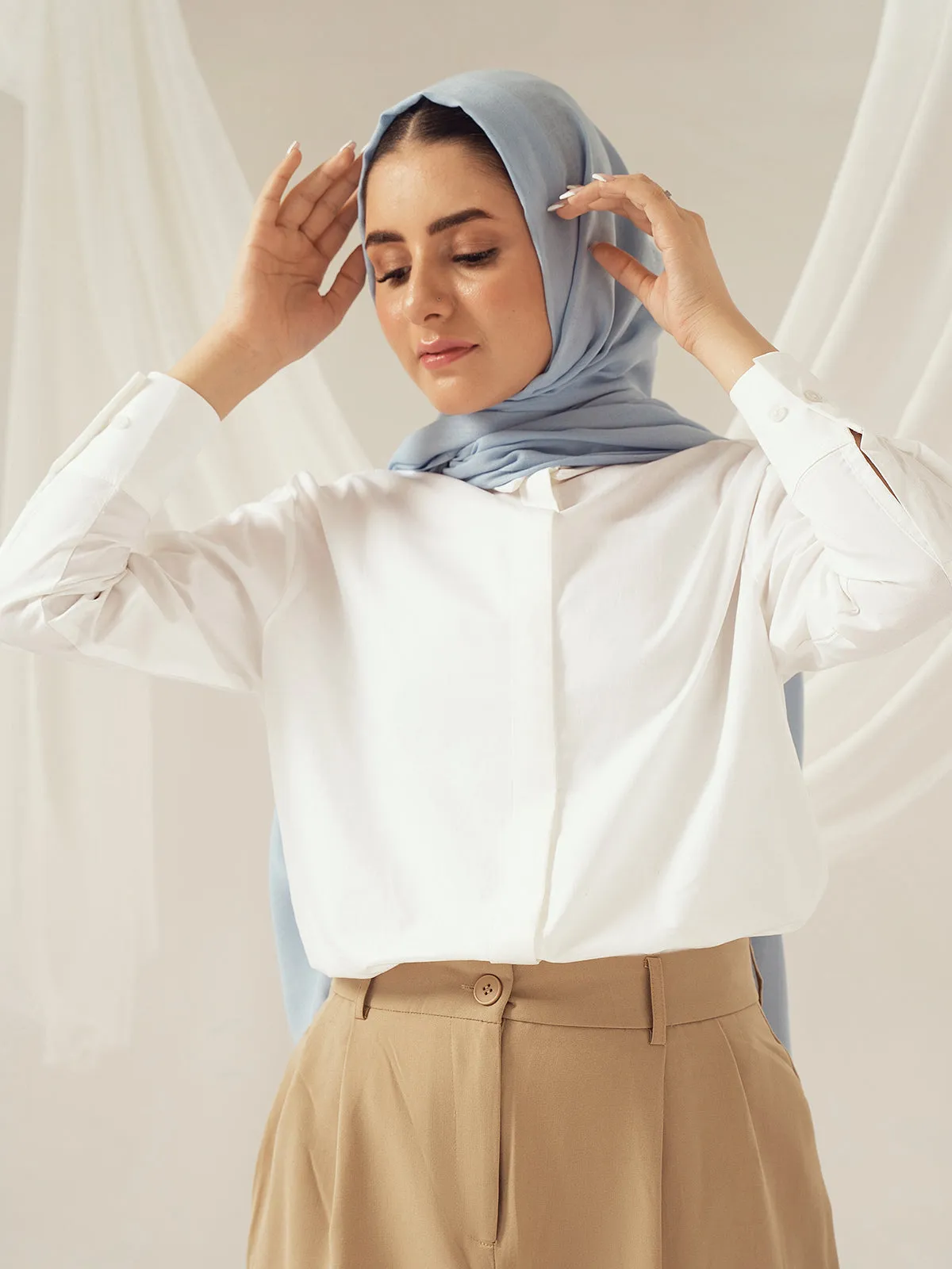 Eco-Luxe Scarves & Hijabs - Sky