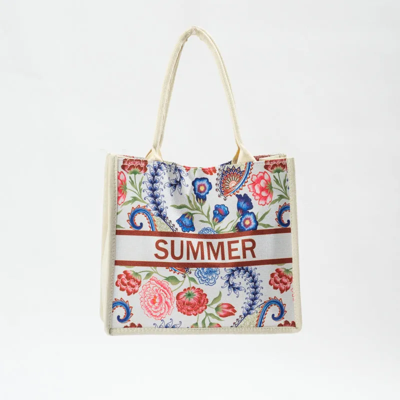 Floral Tote Bag - Spring Bloom