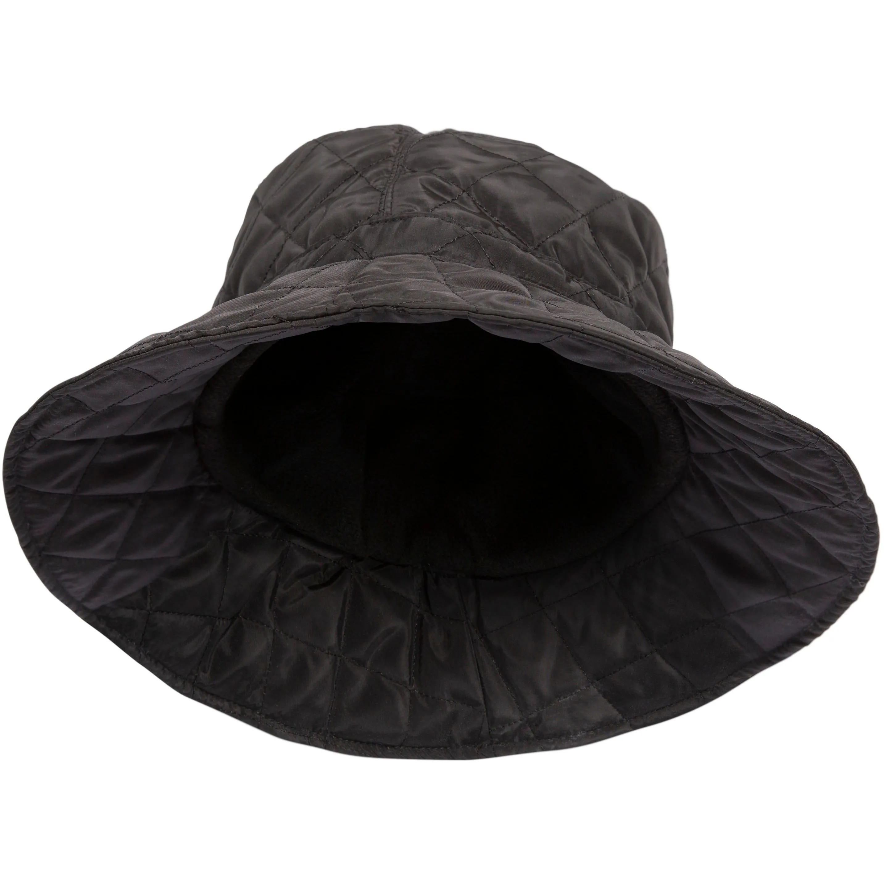 Flow Quilted Bucket Hat for Adults in Black