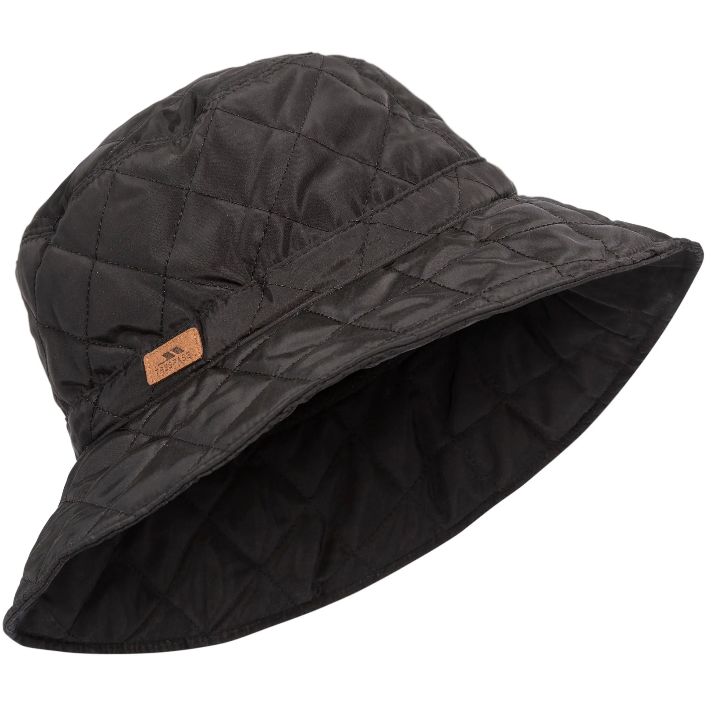 Flow Quilted Bucket Hat for Adults in Black