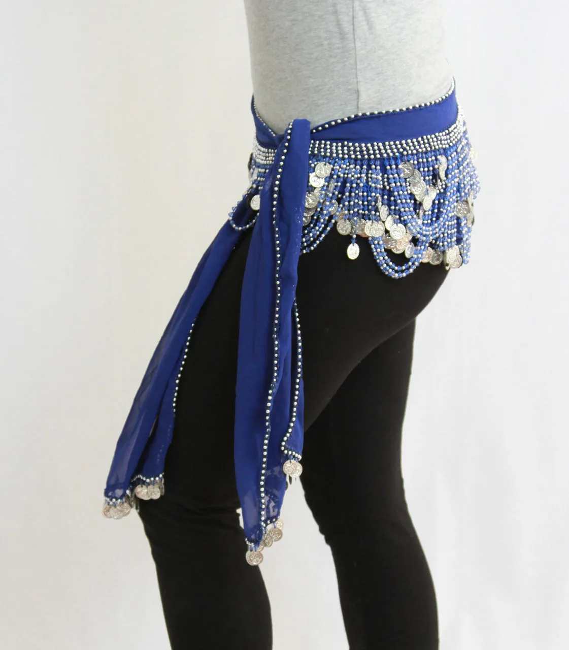 Hip Sash with Beaded Crescents