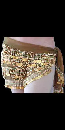 Hip Sash with Beaded Crescents