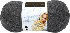 Lion Brand Touch Of Alpaca Yarn - Charcoal