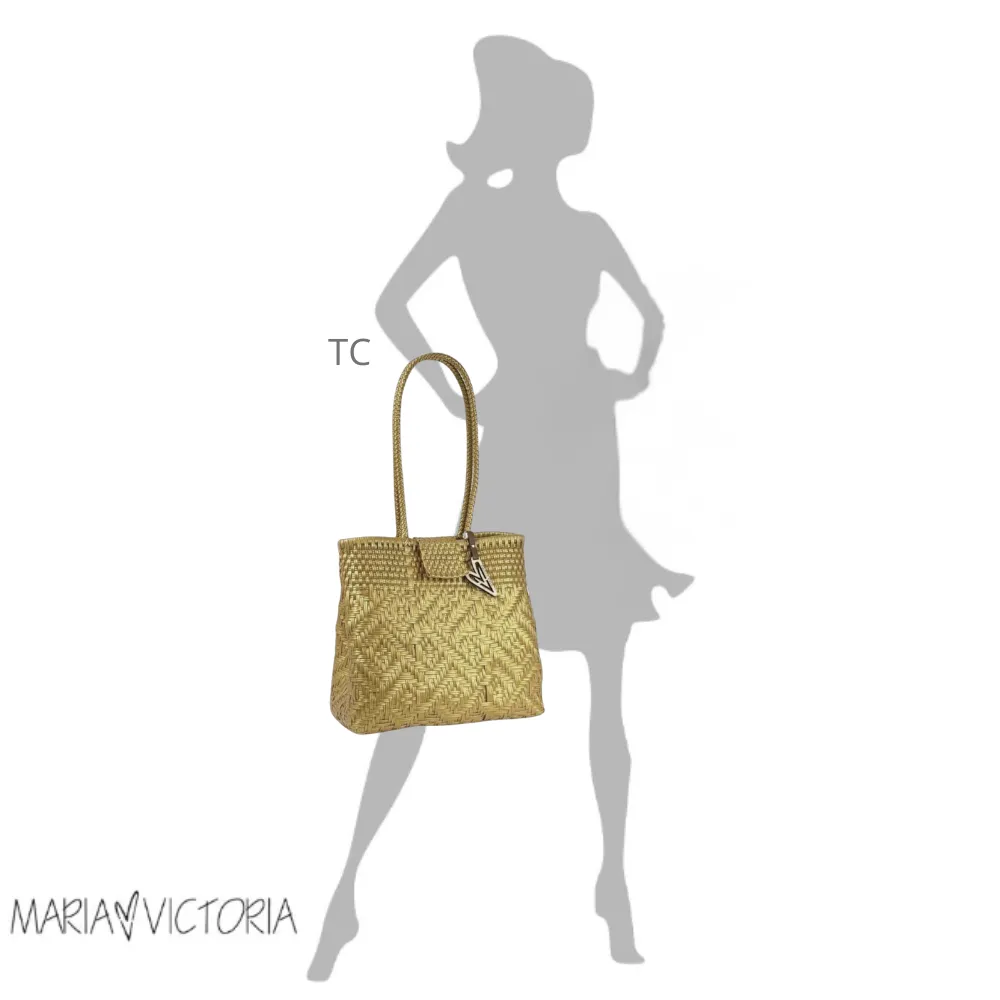 Maria Victoria | Glow MBR TC | Upcycled, Handwoven, Shoulder Bag