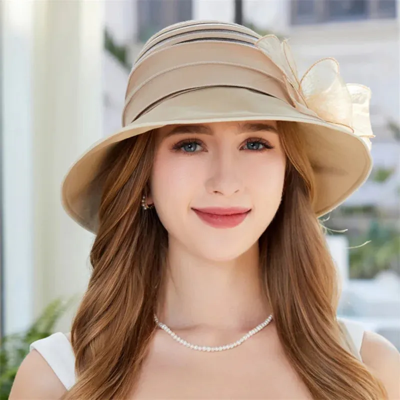 Mesh Summer Flower Basin Sun Hat - New Style