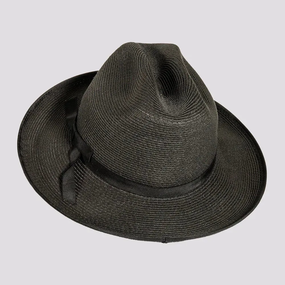 Monroe | Womens Fine Paper Braid Open Road Fedora Hat