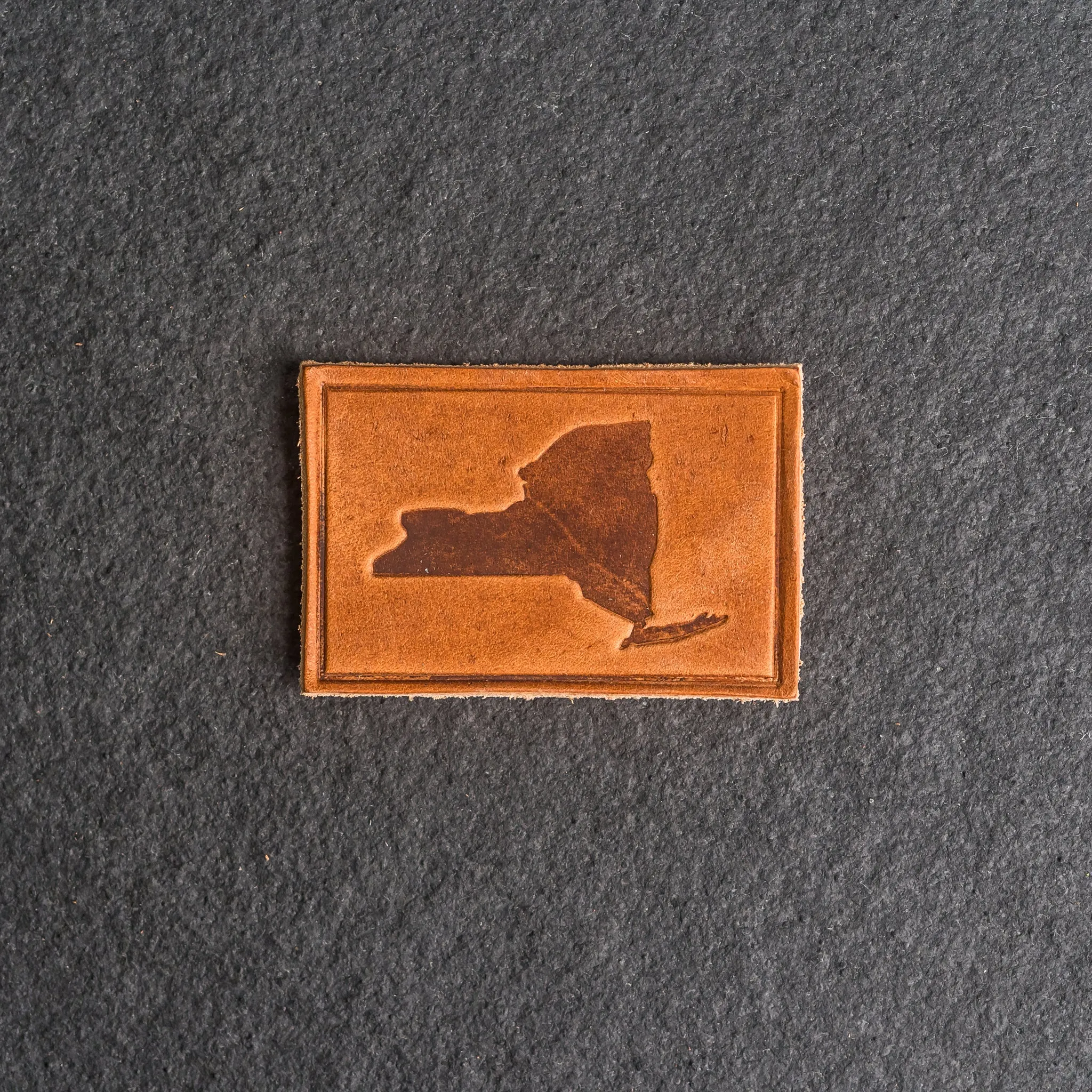 New York Leather Patches with optional Velcro added