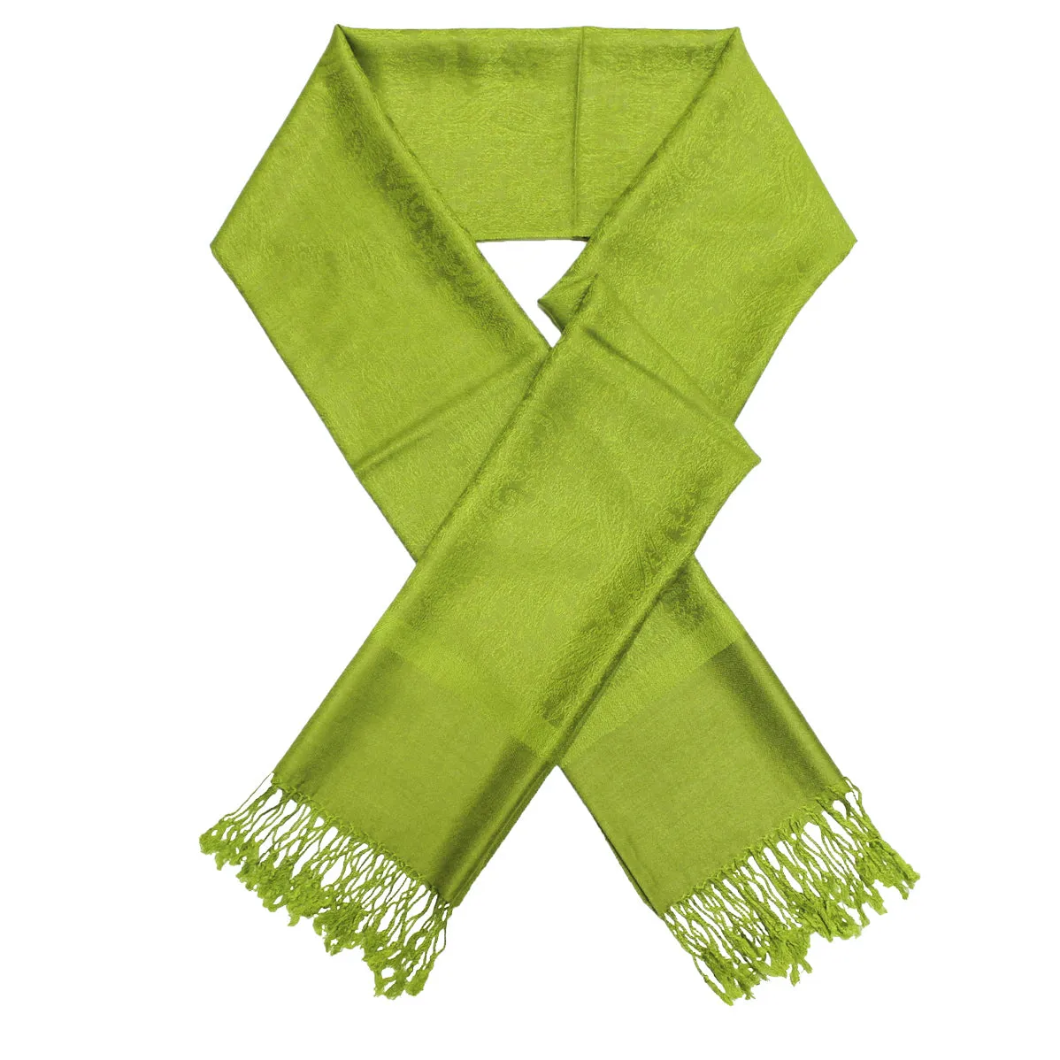 Olive Drab Paisley Pashmina Scarves