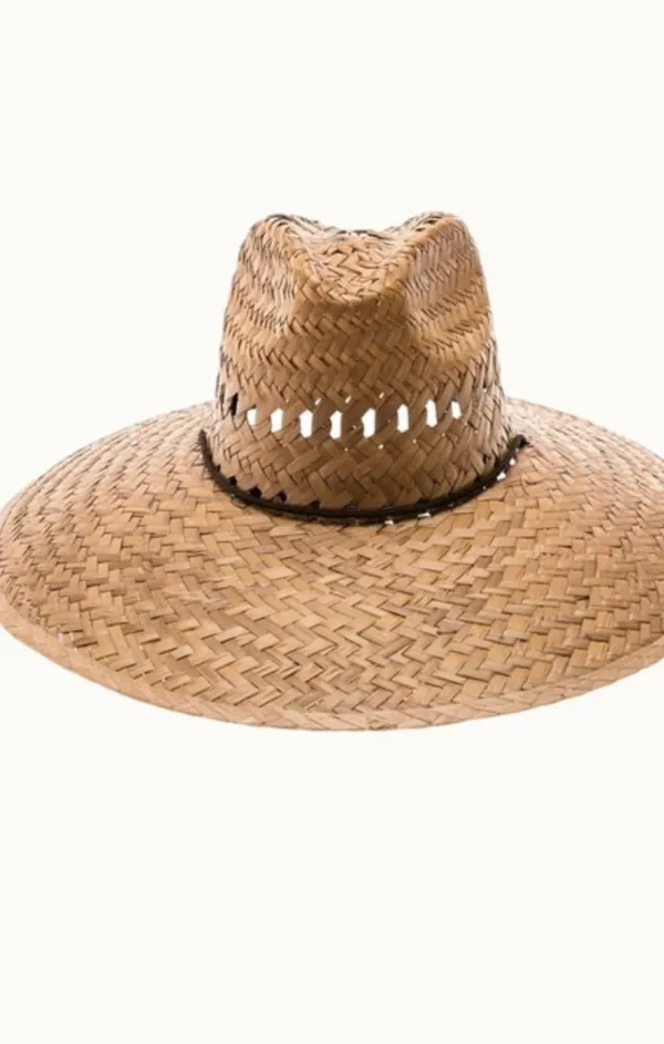 Palm Leaf Lifeguard Hat W Chin Cord