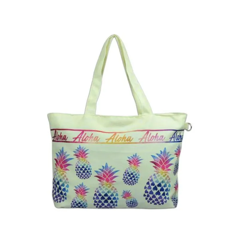 Pineapple Rainbow Medium Tote