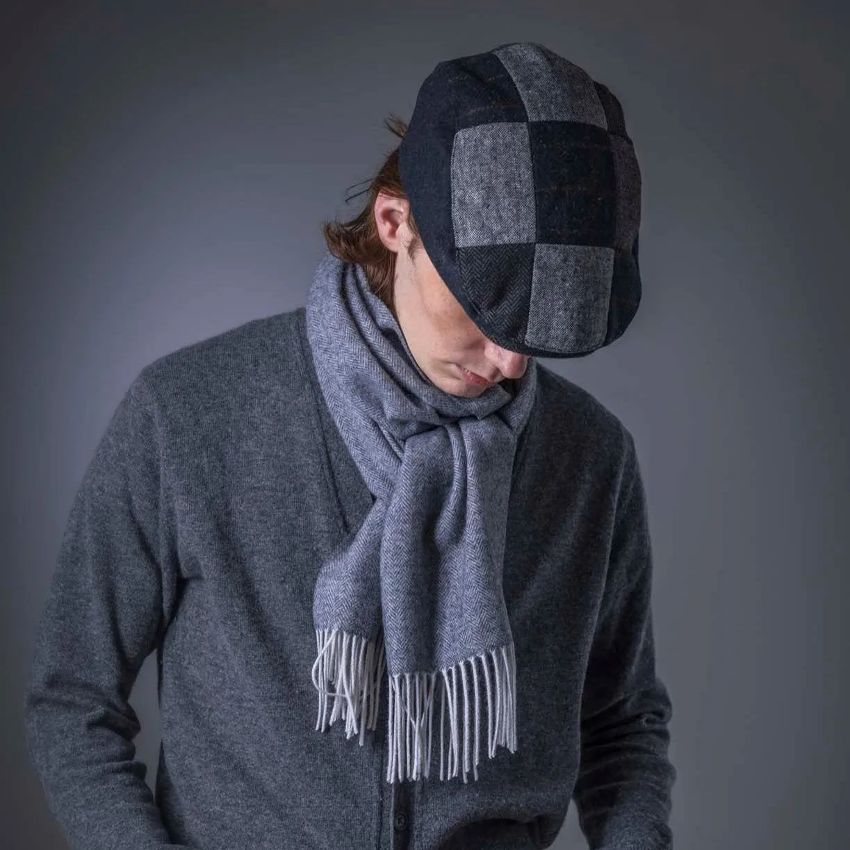 Pure Wool Herringbone Scarf