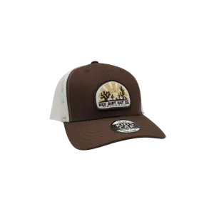 Red Dirt Hat Kid's Youth Daybreak Brown White Cap