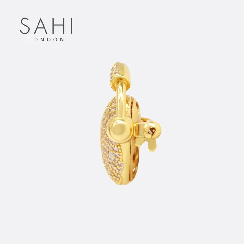 Sahi London Love Heart & Headphone Pendant Necklace