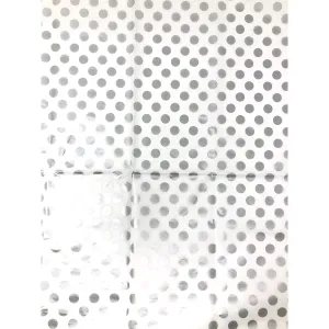 Silver Dot Tissue Paper Pictura