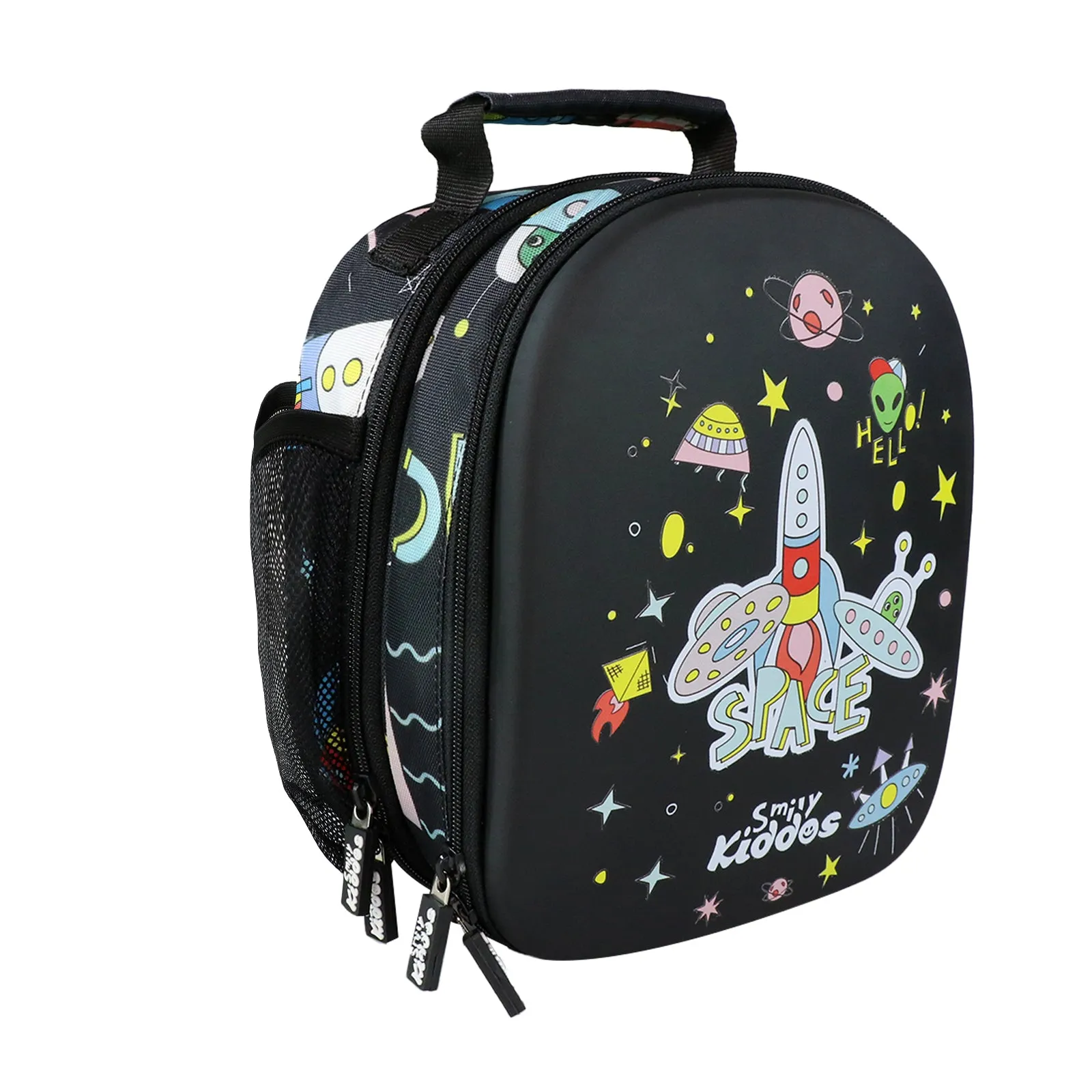 Smily Kiddos Eva Pre School Backpack Space Theme - Black