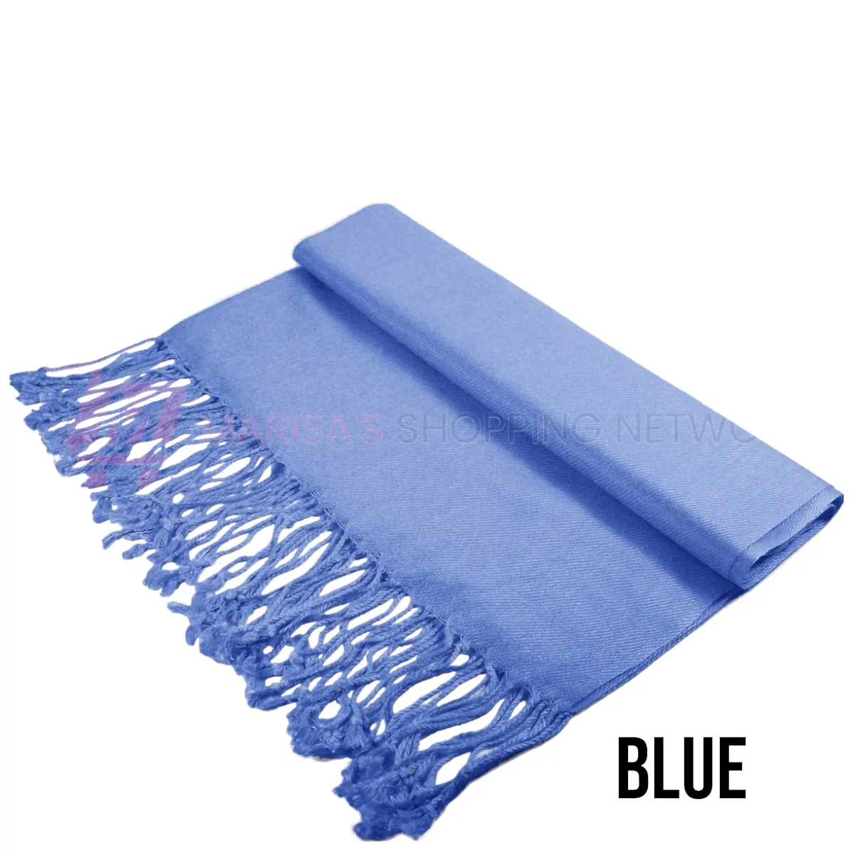 Solid Blue Pashmina Scarves