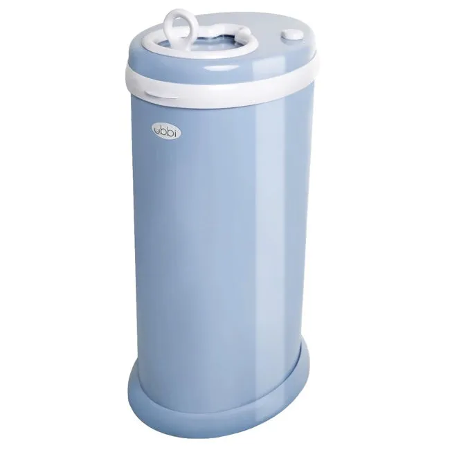 Ubbi Eco-Friendly Stainless Diaper Pail - Cloudy Blue