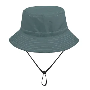 Vampire Art Grunge Unisex Bucket Fisherman's Hat - Essentials Dusty Teal with Adjustable String