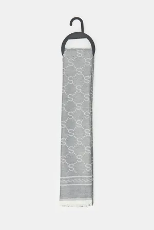 Women Grey Printed Scarf